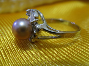 100% natural pearl finger ring top grade OEM